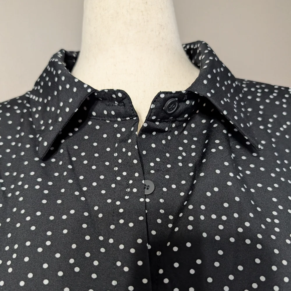 3/$30 Bloomchic Polka Dot Midi Dress 18/20 - Picture 4 of 8